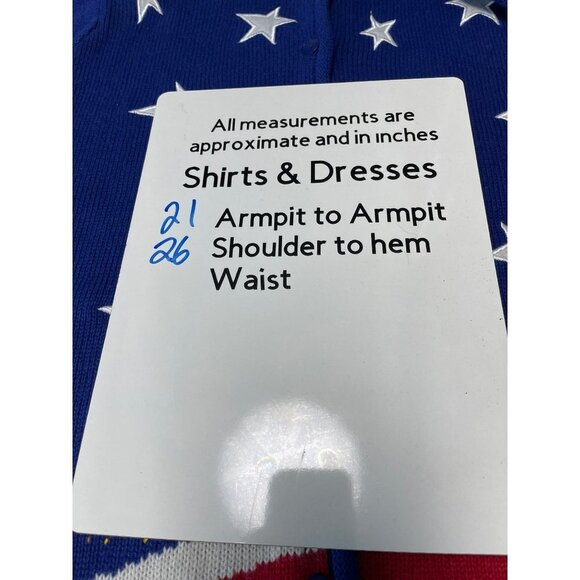 Quacker Factory Vintage Sweater Patriotic Stars & Stripes Cardigan Size Small - Picture 8 of 8